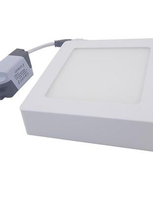 Светильник накладной led square al505 downlight 6w-220v-420l-4000k alum tnsy