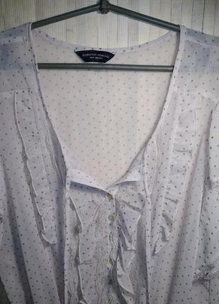 Шифоновая блуза с воланами кружевом и блёстками uk 18  eur 465 фото