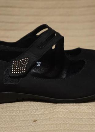 Благородные черные кожаные туфельки mephisto air jet франция 5,5 ( 24,7 см.)