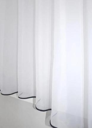 Тюль арка на кухню (280х170см) з ламбрекеном. колір різнокольоровий з білим3 фото