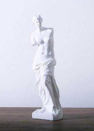 Статуэтка венера милосская resteq. фигурка для интерьера афродита с острова милос 9x9x29 см. декор статуя