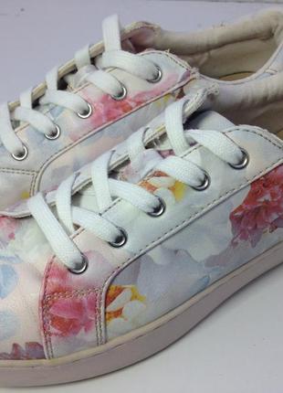 M&s collection  floral print trainers кеды кроссовки с цветочным принтом 24-24.5 см2 фото