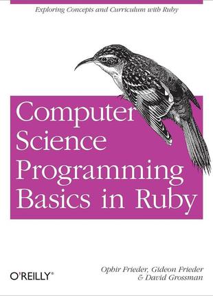 Computer science programming basics in ruby: exploring concepts and curriculum with ruby, ophir frieder,