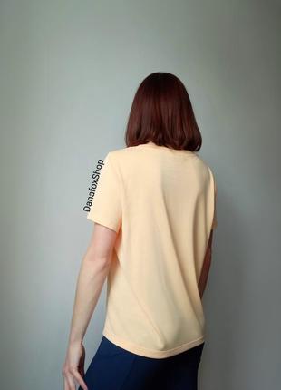 Базовая футболка пастковая персиковая модал монki5 фото