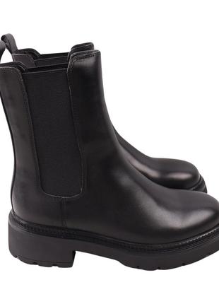 Ботинки женские beratroni черные натуральная кожа, 35