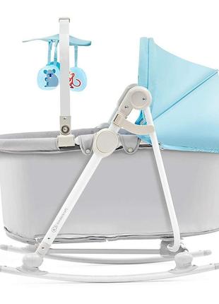 Шезлонг-качалка 5 в 1 kinderkraft unimo light blue (kkbunimlibl000)3 фото