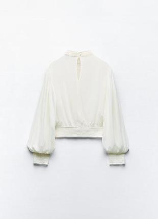 Невероятный топ с вышивкой от zara, блузка, в наличии ✅9 фото