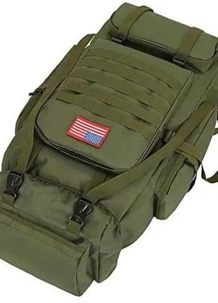Тактический рюкзак на 70л больше армейский баул, походная сумка / военный рюкзак7 фото