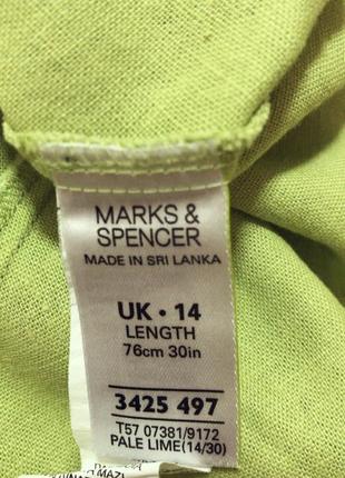 Льняная юбка миди marks&spenser годе2 фото