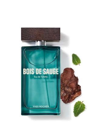 Туалетная вода bois de sauge для мужчин 100 ml yves rocher2 фото