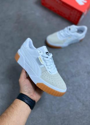 Кросівки кеді puma cali white/biege кросівки, кеди