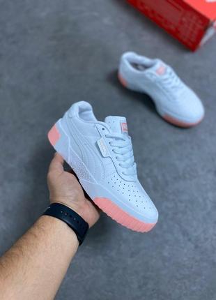 Кросівки кедм puma cali white/pink кроссовки кеды1 фото