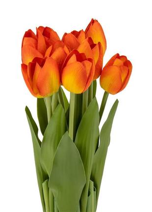 Букет тюльпанов 29 см, оранжевый2 фото