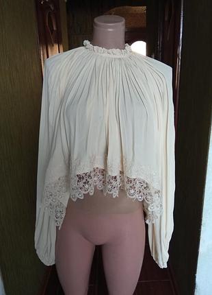 Шикарная блуза плиссе