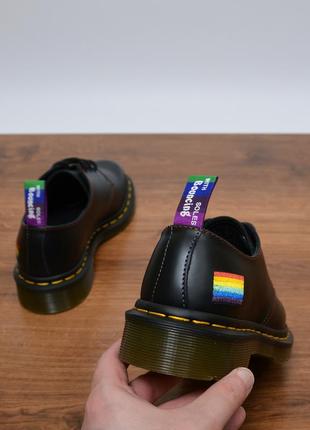 Dr.martens 1461 for pride кожаные туфли оригинал9 фото