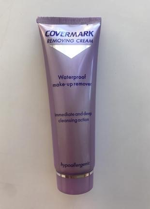 Крем для зняття водостійкого макіяжу covermark removing cream 75 мл, італія