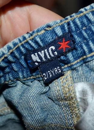 2 - 3 года 98 см фирменные крутые яркие джинсовые шорты шортики звездочки4 фото