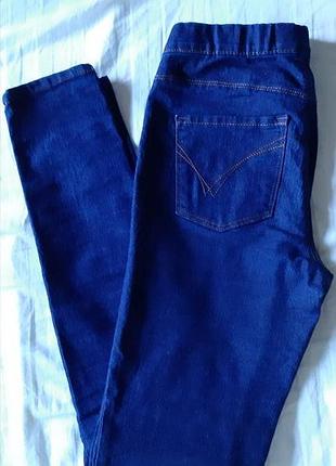 Джинсы джеггинсы синие skinny скинни Cotton jeans2 фото