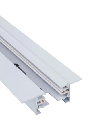 Трековий шинопровід nowodvorski 9012 1м profile recessed trac ip20 wh врізний