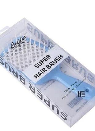 Расчёска superbrush для нарощенных волос. продувная