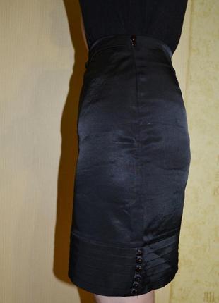 Черная классическая юбка париж5 фото