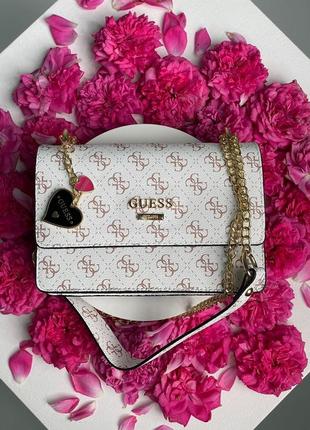 Сумка guess mini bag white