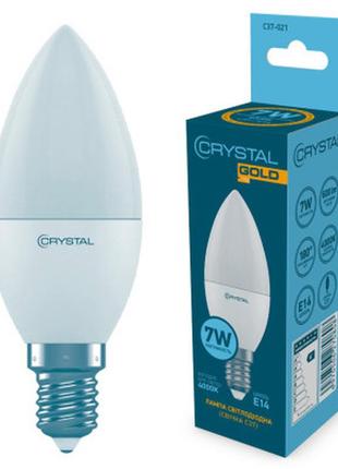 Лампочка crystal c37 7w pa е14 4000k (c37-021)