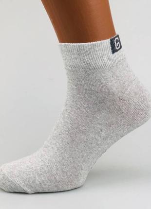 Шкарпетки чоловічі короткі демісезонні житомир g 27-29 розмір (41-44 взуття) світло-сірий6 фото