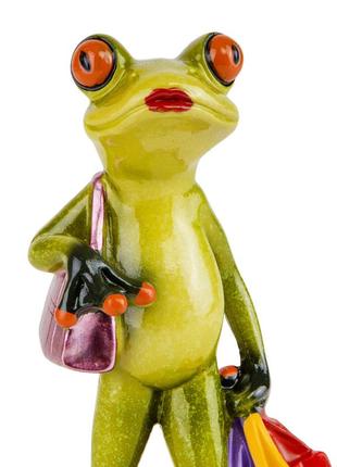 Статуетка "жабка - шопоголік", 18,5 см2 фото