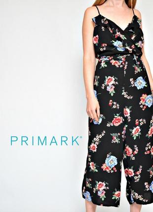 Шикарный комбинезон в цветочек от primark,  6 размер1 фото
