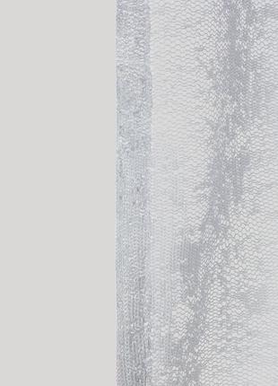 Тюль жаккард белый мрамор, гардина висота 2,8м7 фото