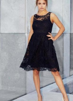 Стильное кружевное черное платье бренда y.a.s3 фото