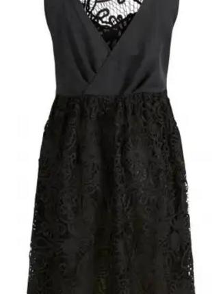 Стильное кружевное черное платье бренда y.a.s3 фото