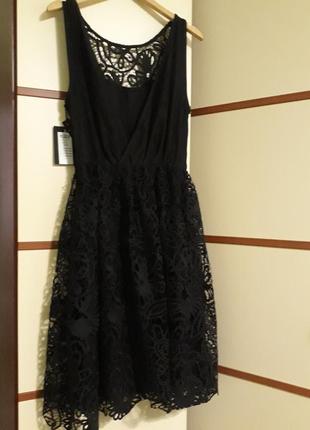 Стильное кружевное черное платье бренда y.a.s4 фото