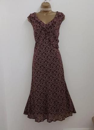 Laura ashley романтичное винтажное платье в цветочный принт1 фото
