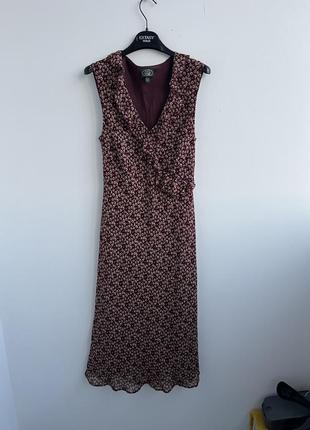 Laura ashley романтичное винтажное платье в цветочный принт4 фото