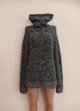 Теплый вязаный женский свитер, размер l