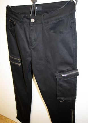 Байкерские, рокерские карго штаны black premium by emp2 фото