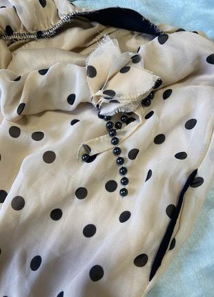 Сукня в горошок без брітелек2 фото