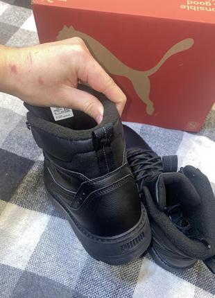 Черные мужские зимние ботинки puma desierto v3 boots новые оригинал сша8 фото