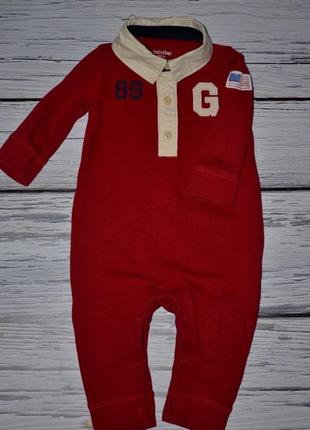 3 - 6 месяцев но 70 см фирменный комбинезон ромпер человечек очень крутой  геп