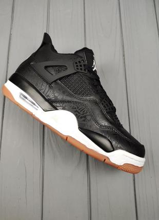 Nike air jordan 4 retro laser black gum winter6 фото