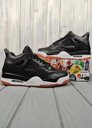 Nike air jordan 4 retro laser black gum winter