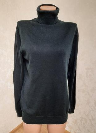 Темно-смарагдовий гольф водолазка напіввовна