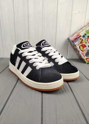 Adidas campus 00s black white1 фото