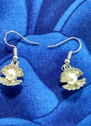 Серьги жемчужина.
