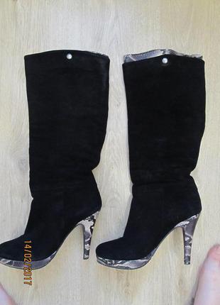 Стильні якісні зимові чобітки для стильної жінки, 39 р.2 фото