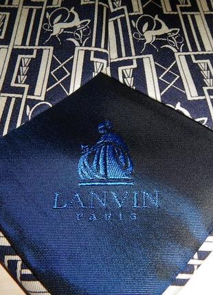 Стильный шелковый галстук lanvin paris7 фото