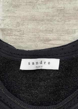 Sandro paris женское платье бутыля черное оригинал размер 2 m6 фото