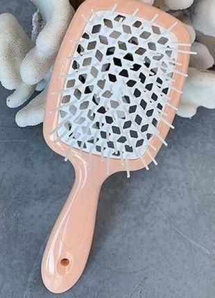 Расчёска superbrush для нарощенных волос. продувная